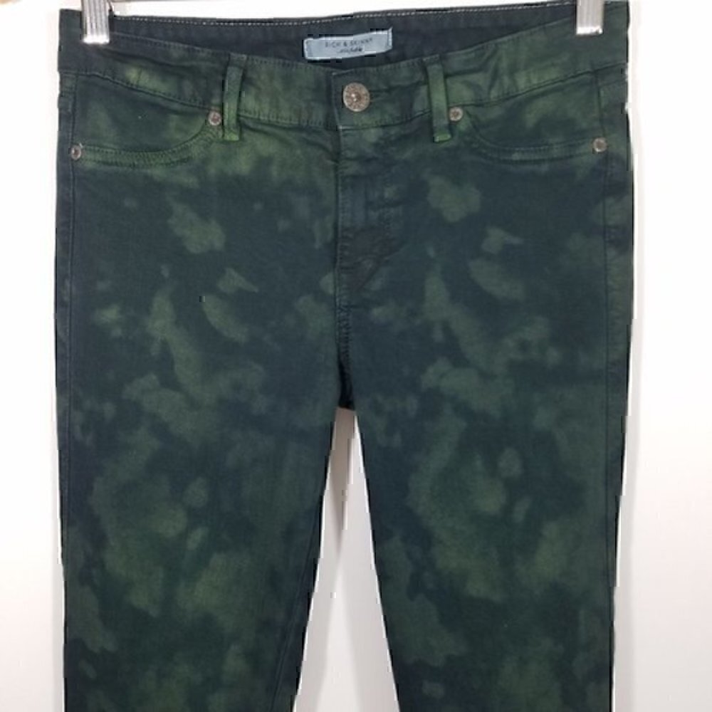 Rich & Skinny Tie Dye Stretch Skinny Jeans 27 - Picture 2 of 8